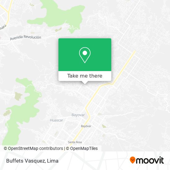 Buffets Vasquez map