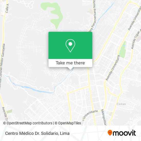 Mapa de Centro Médico Dr. Solidario