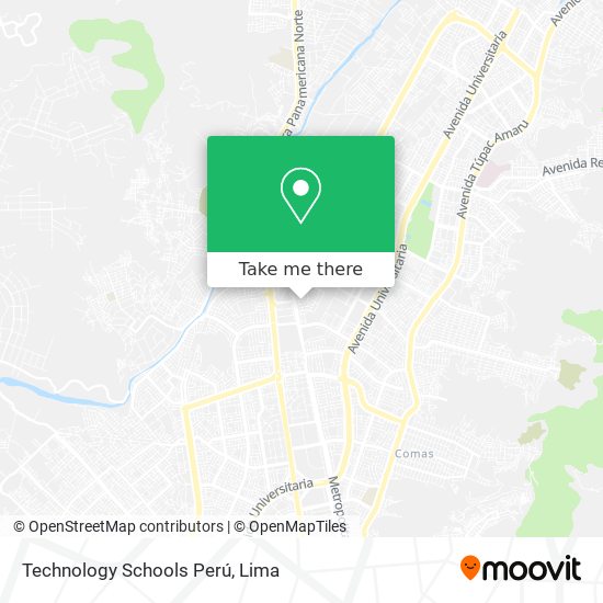 Technology Schools Perú map