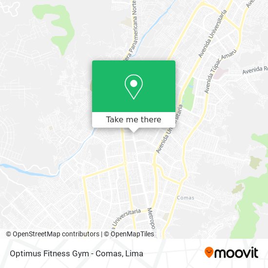Mapa de Optimus Fitness Gym - Comas