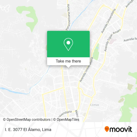 I. E. 3077 El Álamo map