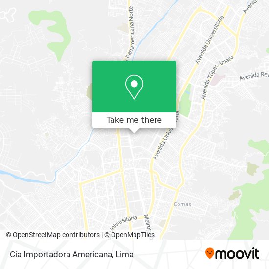 Mapa de Cia Importadora Americana
