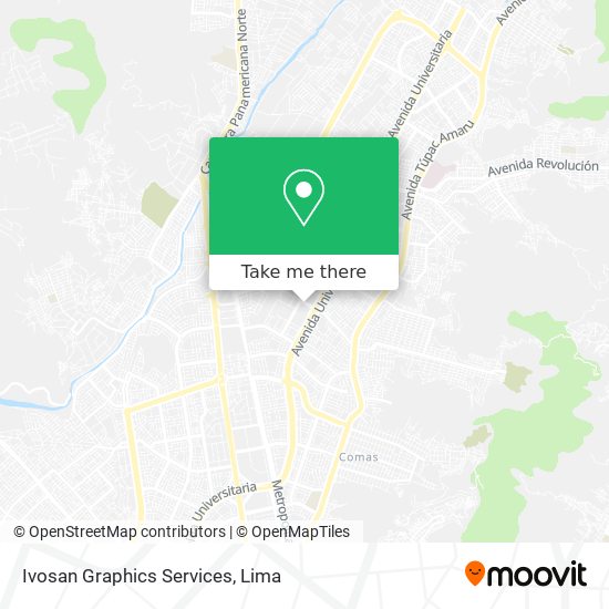 Ivosan Graphics Services map