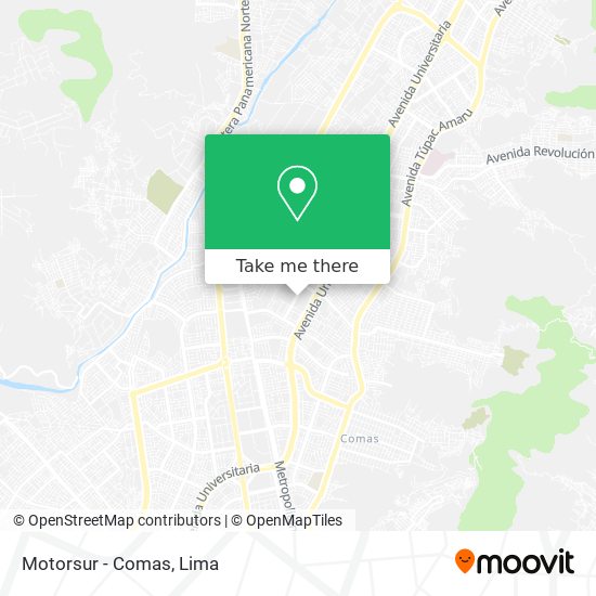 Motorsur - Comas map