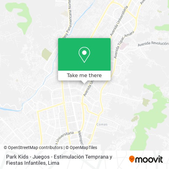 Park Kids - Juegos - Estimulación Temprana y Fiestas Infantiles map
