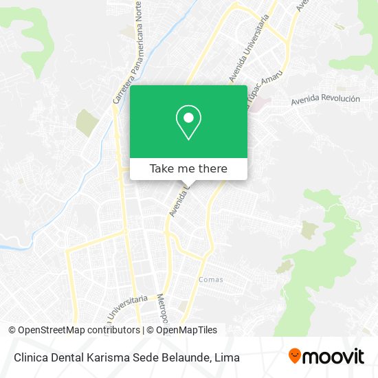 Clinica Dental Karisma Sede Belaunde map