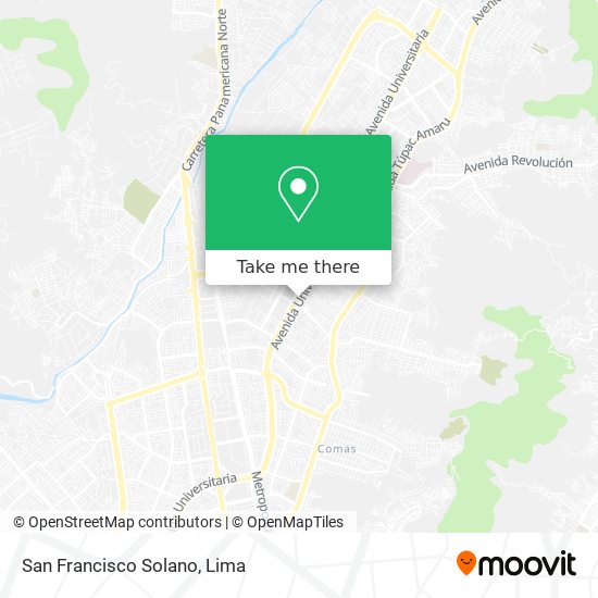 San Francisco Solano map