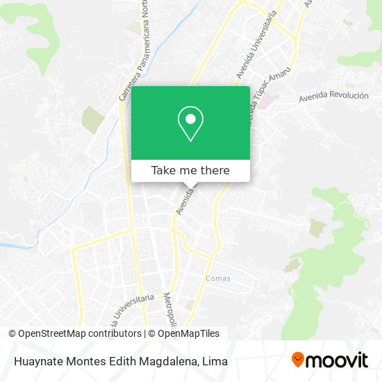 Huaynate Montes Edith Magdalena map