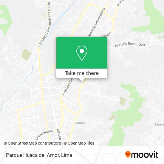 Parque Huaca del Amor map
