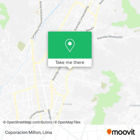 Coporacion Milton map