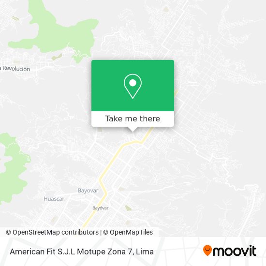Mapa de American Fit S.J.L Motupe Zona 7