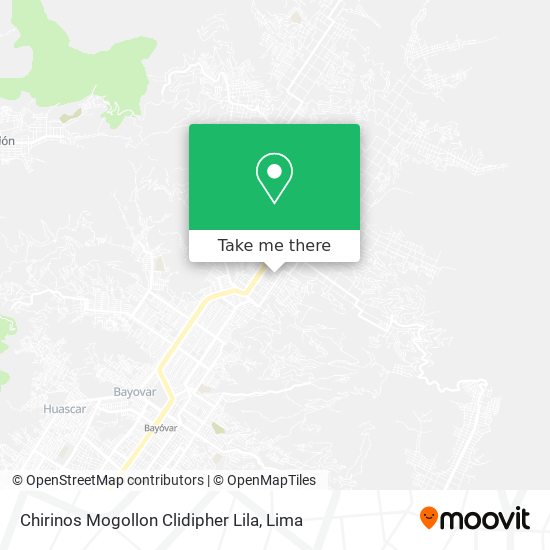 Chirinos Mogollon Clidipher Lila map