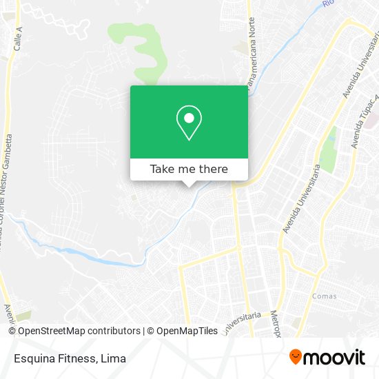 Esquina Fitness map