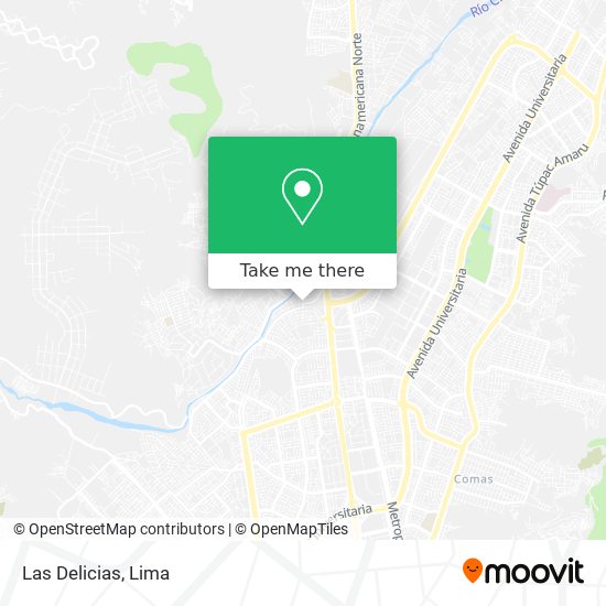 Las Delicias map