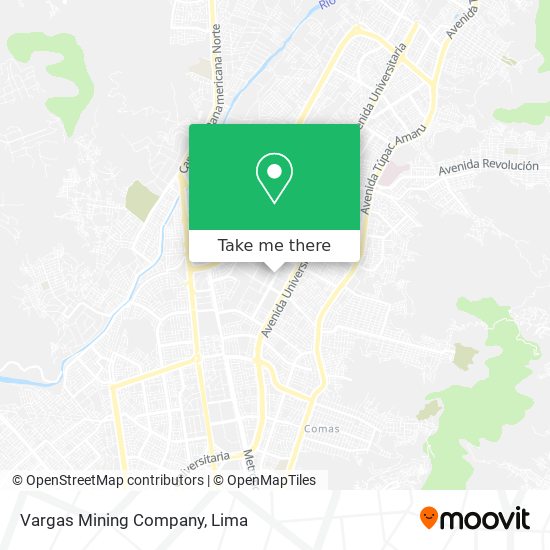 Vargas Mining Company map