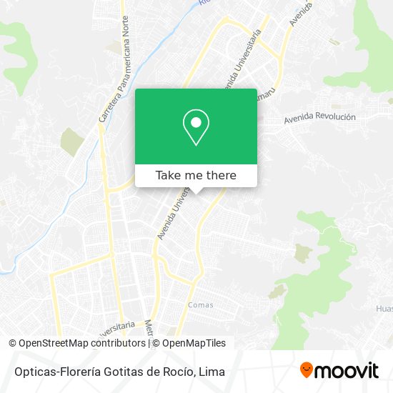 Mapa de Opticas-Florería Gotitas de Rocío