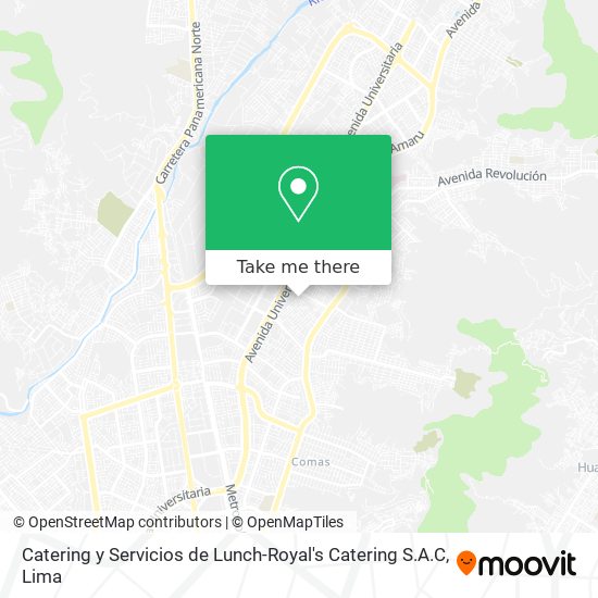 Mapa de Catering y Servicios de Lunch-Royal's Catering S.A.C