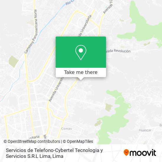 Servicios de Telefono-Cybertel Tecnologia y Servicios S.R.L Lima map