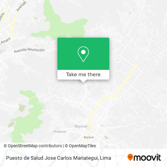 Puesto de Salud Jose Carlos Mariategui map