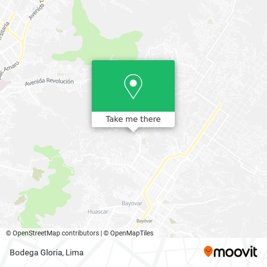 Bodega Gloria map