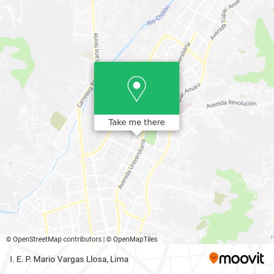 Mapa de I. E. P. Mario Vargas Llosa