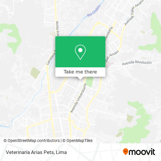 Mapa de Veterinaria Arias Pets