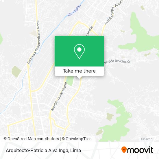 Arquitecto-Patricia Alva Inga map