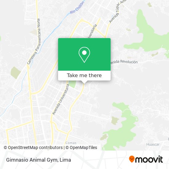 Gimnasio Animal Gym map