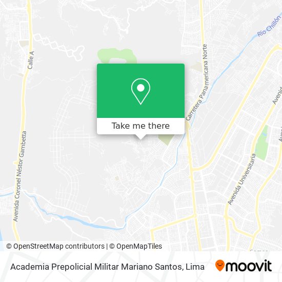 Mapa de Academia Prepolicial Militar Mariano Santos