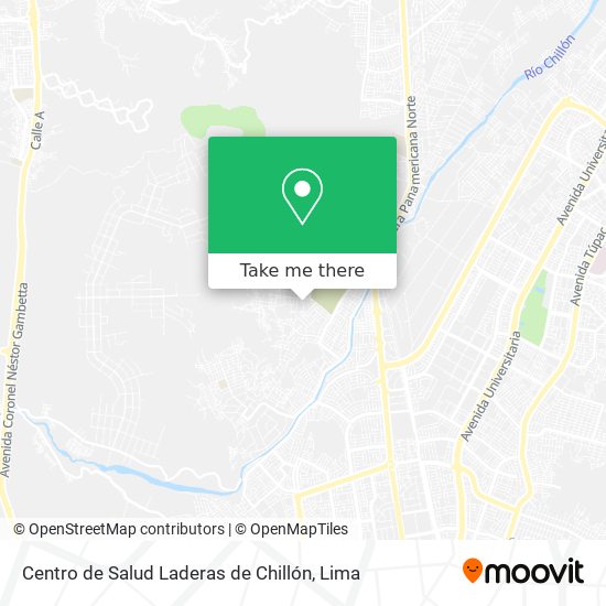 Mapa de Centro de Salud Laderas de Chillón