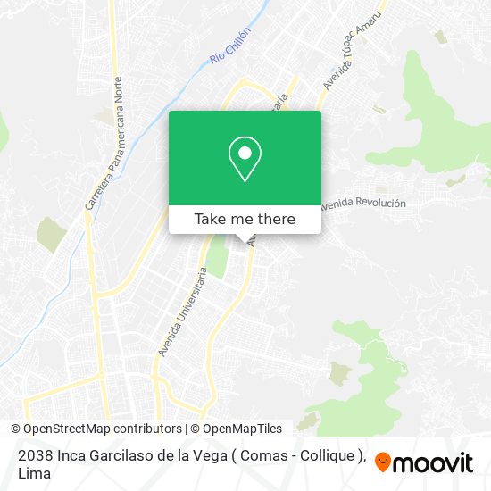 2038 Inca Garcilaso de la Vega ( Comas - Collique ) map