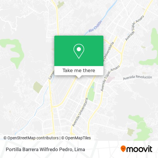 Portilla Barrera Wilfredo Pedro map