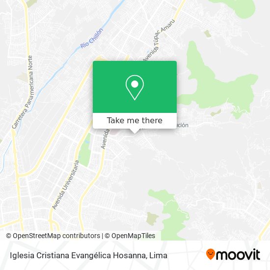 Mapa de Iglesia Cristiana Evangélica Hosanna