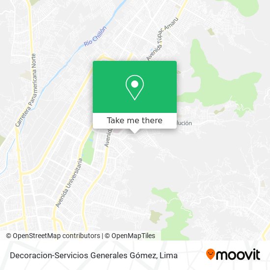 Mapa de Decoracion-Servicios Generales Gómez