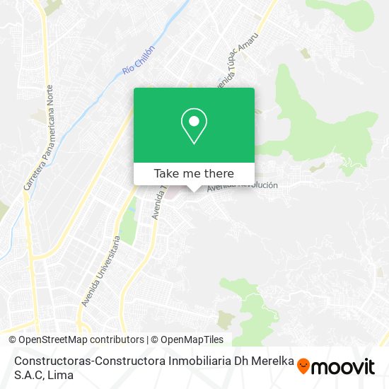 Mapa de Constructoras-Constructora Inmobiliaria Dh Merelka S.A.C