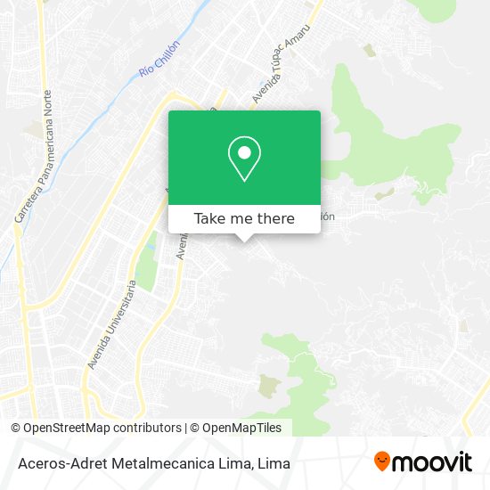 Aceros-Adret Metalmecanica Lima map