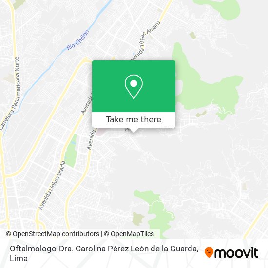 Oftalmologo-Dra. Carolina Pérez León de la Guarda map