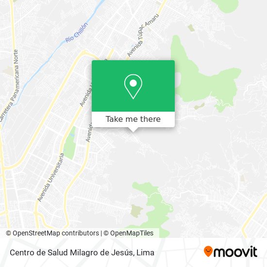Mapa de Centro de Salud Milagro de Jesús