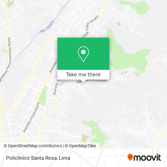 Mapa de Policlinico Santa Rosa