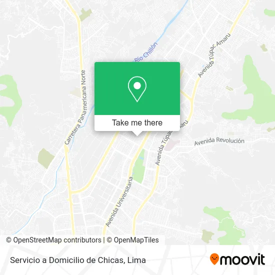 Servicio a Domicilio de Chicas map
