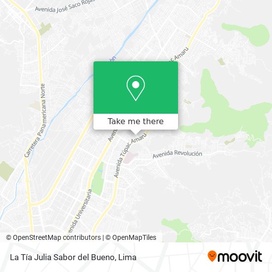 Mapa de La Tía Julia Sabor del Bueno