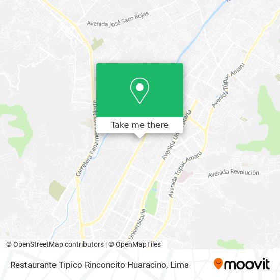 Restaurante Tipico Rinconcito Huaracino map