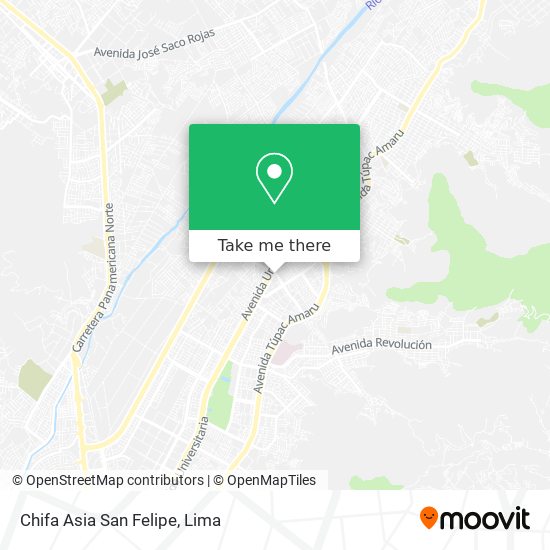 Chifa Asia San Felipe map