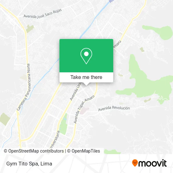 Gym Tito Spa map