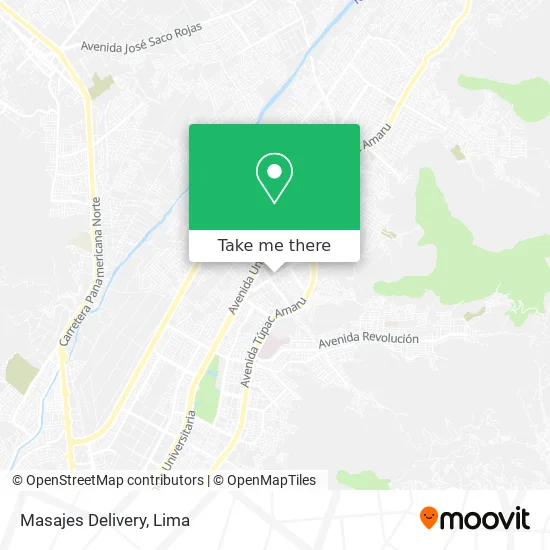 Masajes Delivery map