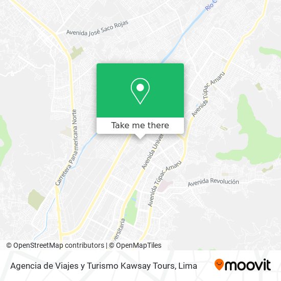 Agencia de Viajes y Turismo Kawsay Tours map