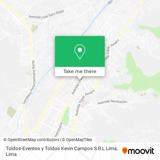 Toldos-Eventos y Toldos Kevin Campos S.R.L Lima map