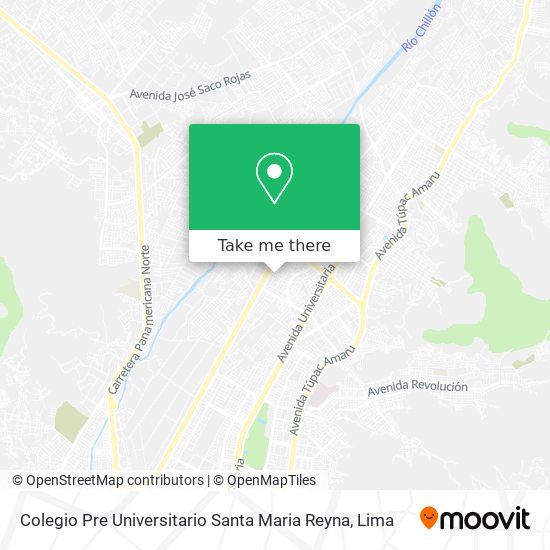 Colegio Pre Universitario Santa Maria Reyna map