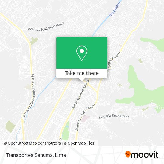 Transportes Sahuma map