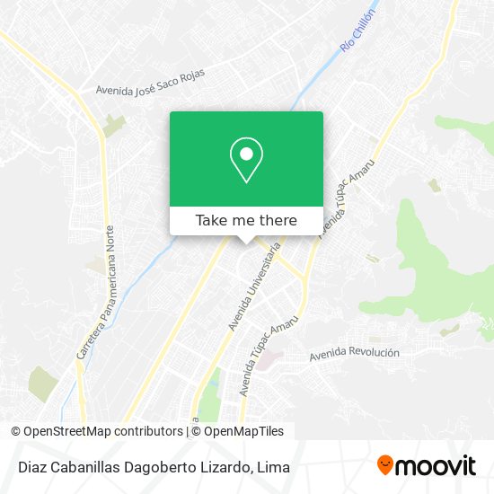 Diaz Cabanillas Dagoberto Lizardo map